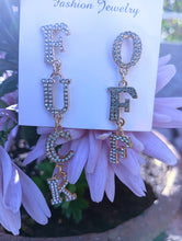 Bold Statement Letter Drop Earrings