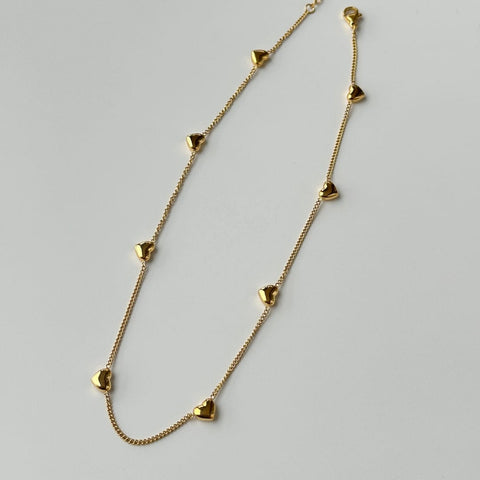 Dainty Heart Charm Necklace