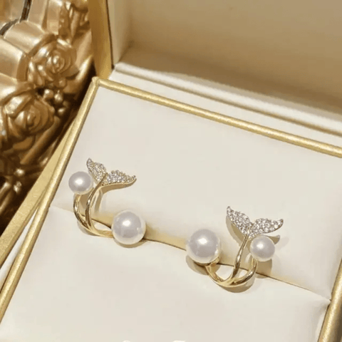 Whimsical Mermaid Tail Earrings