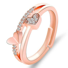 Double Heart Accent Ring