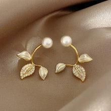 Leafy Elegance Drop Earrings