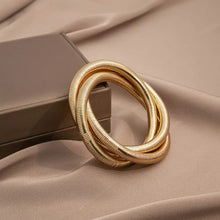 Chunky Coil Cuff Bracelet Set