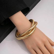 Chunky Coil Cuff Bracelet Set