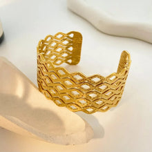 Geometric Openwork Cuff Bracelet