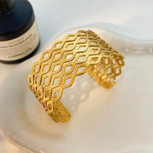 Geometric Openwork Cuff Bracelet