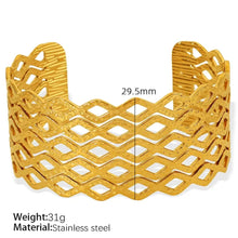 Geometric Openwork Cuff Bracelet