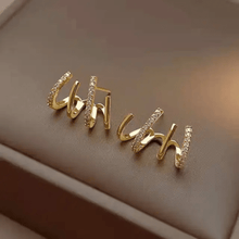 Spiral Pave Ear Climbers