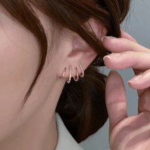 Spiral Pave Ear Climbers
