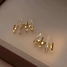 Spiral Pave Ear Climbers