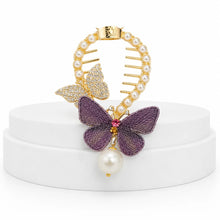 The Enchanted Butterfly Pearl Claw Clip