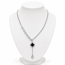 Noir Clover Crystal Necklace