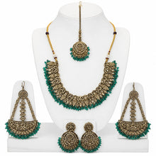 Ornate Filigree Beaded Jewelry Set