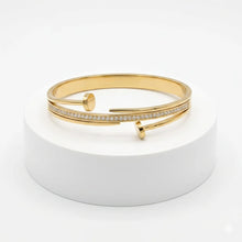 Modern Nailhead Cuff Bracelet