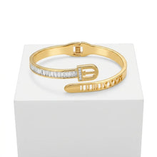 Modern Geometric Hinged Bracelet
