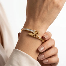 Modern Geometric Hinged Bracelet