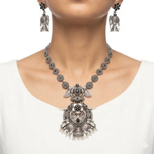 Ornate Elephant Motif Statement Necklace