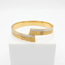 Geometric Patterned Open Cuff Bracelet