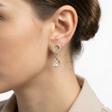 Sculpted Swirl Drop Earrings