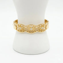 Floral Filigree Cuff Bracelet
