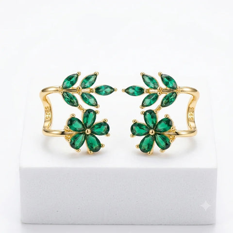 Green Crystal Earring