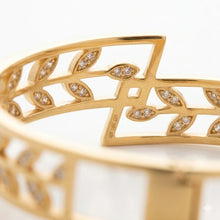 Elegant Leaf Motif Cuff Bracelet