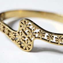 Floral Cutout Cuff Bracelet