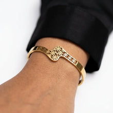 Floral Cutout Cuff Bracelet