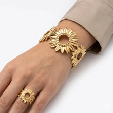 Sunflower Blossom Cuff & Ring Set