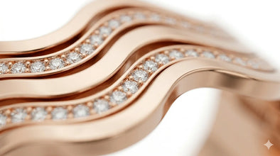 Wave Pattern Sparkling Bangle