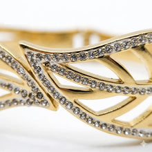 Elegant Leaf Motif Cuff Bracelet