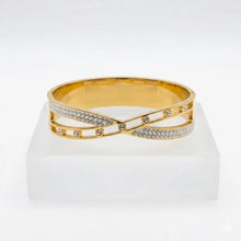 Elegant Infinity Pave Bangle
