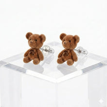 Plush Teddy Bear Stud Earrings