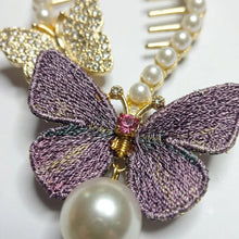 The Enchanted Butterfly Pearl Claw Clip