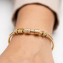 Modern Cylinder Accent Bangle