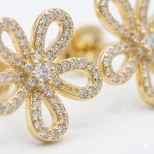 Golden Flower Earring