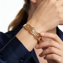 Floral Filigree Cuff Bracelet