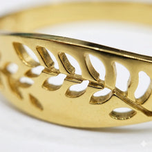 Leafy Cutout Cuff Bracelet