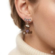 Teddy Bear Heart Drop Earrings
