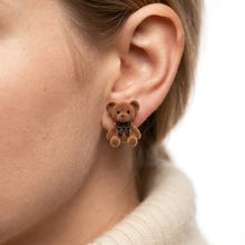 Plush Teddy Bear Stud Earrings