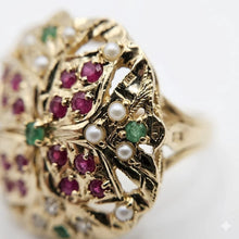 Ornate Floral Filigree Ring