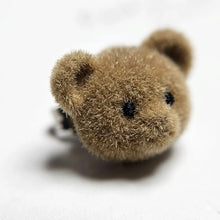 Fuzzy Bear Stud Earrings