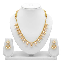 Elegant Pearl Cluster Necklace Set