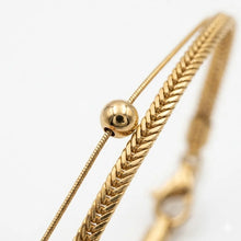Minimalist Dual Strand Ball Bracelet