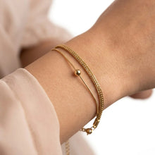 Minimalist Dual Strand Ball Bracelet