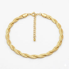 Braided Herringbone Chain Bracelet