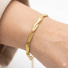 Braided Herringbone Chain Bracelet
