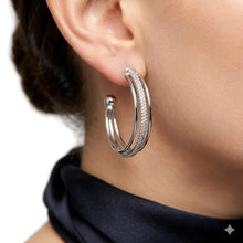 Triple Band Hoop Earrings