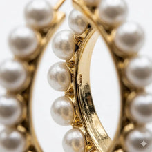 Elegant Beaded Hoop Earrings
