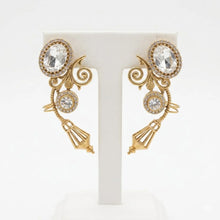 Ornate Swirl Filigree Drop Earrings