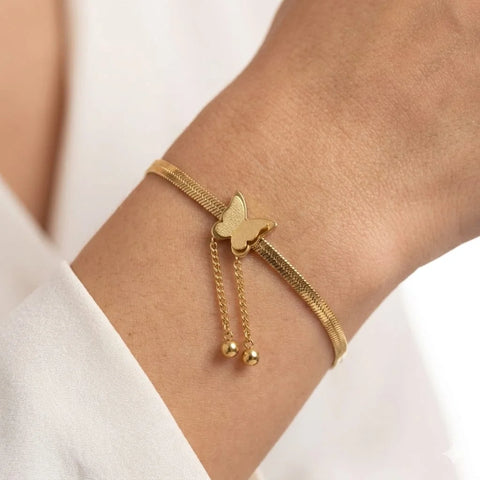 Butterfly Charm Chain Bracelet
